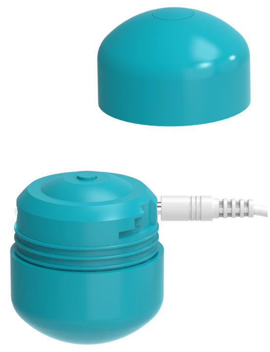 Вибратор клиторальный Cute Bullet, USB, зелёный, 46x30 мм