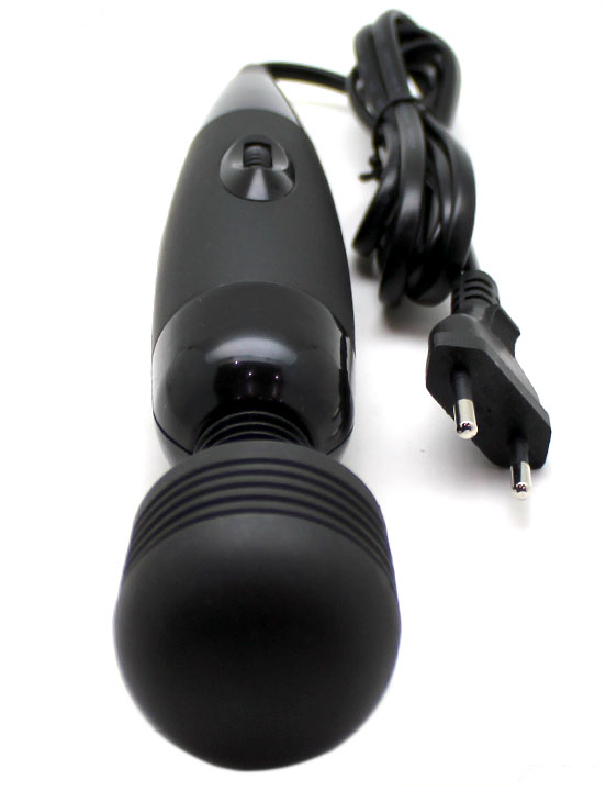 Супервибратор Eroticon BDSM для принудительного оргазма, чёрный, 45x255 мм