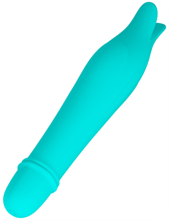 Мини-вибратор EDWARD, 10 видов вибраций, бирюзовый, 29x145 мм