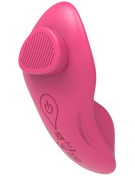 Вибромассажёр Eroticon Joy в трусики с приложением, красный