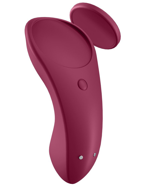 Вибромассажёр в трусики Satisfyer Sexy Secret, винно-красный