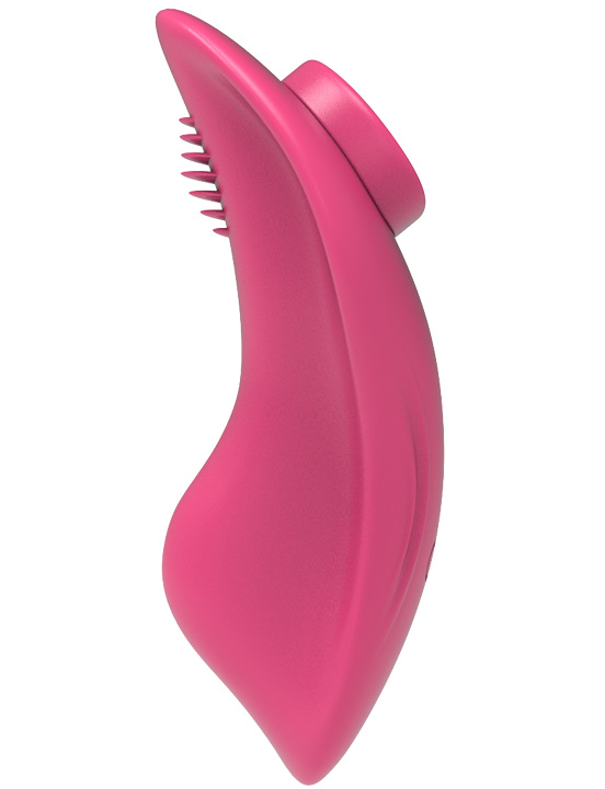 Вибромассажёр Eroticon Joy в трусики с приложением, красный