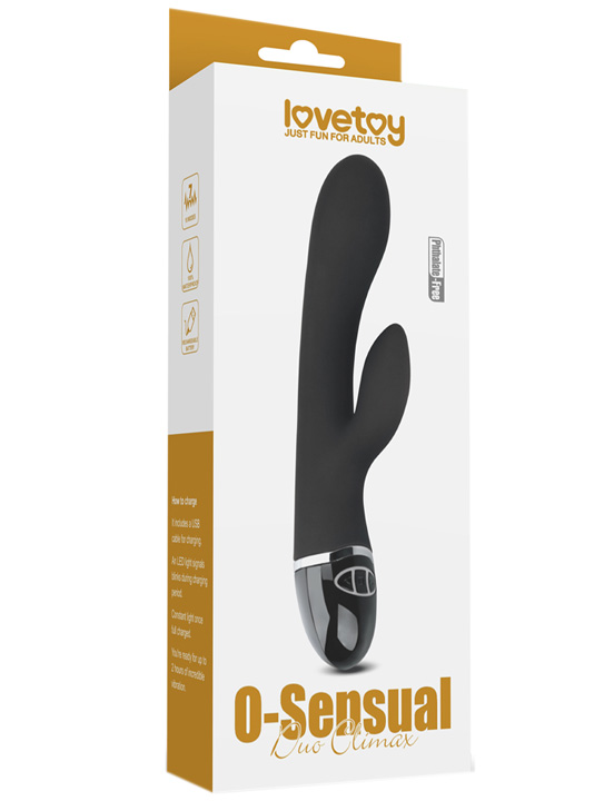Вибромассажёр O-Sensual, чёрный, 38x210 мм