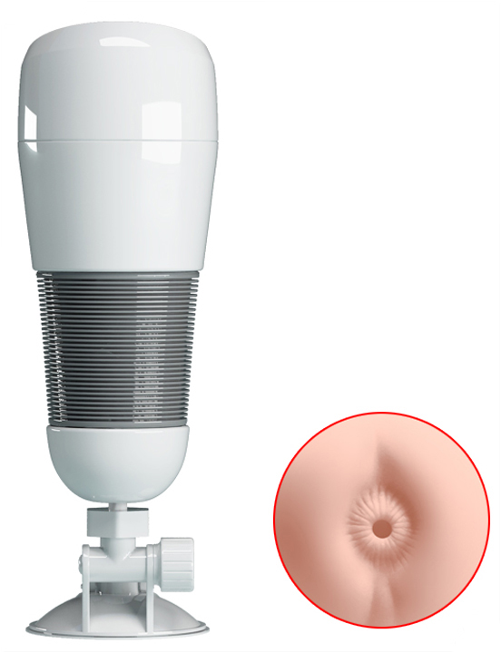 Мастурбатор Hedy в корпусе на присоске, анус