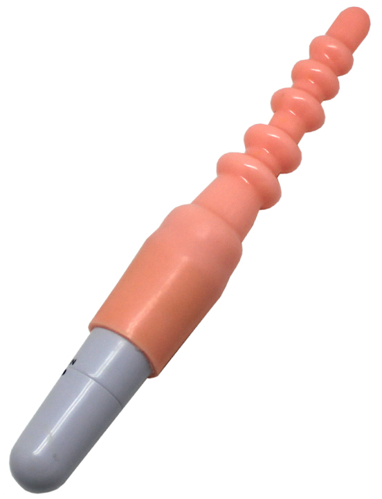 Вибратор Eroticon Ass Paradise гелевый, телесный, 20x210 мм
