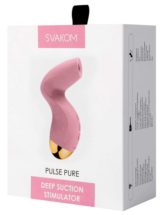 Клиторальный стимулятор Pulse Pure мембранно-вакуумный со встроенным аккумулятором, нежно-розовый