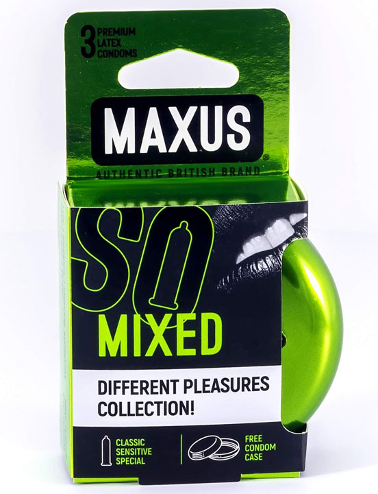 Презервативы MAXUS AIR Mixed, набор, 3 шт., п/к