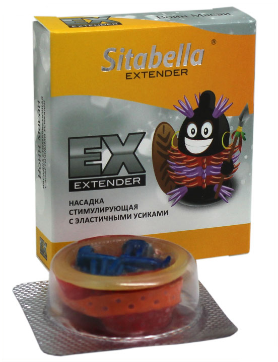 Насадка стимулирующая Extender «Воин Масаи» с эластичными усиками
