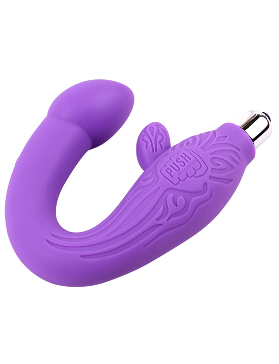Вибромассажёр для точки G и стимуляции клитора, фиолетовый