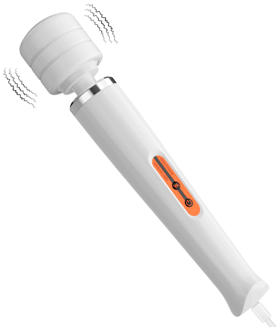 Супервибратор Eroticon Mega Wand для принудительного оргазма, белый