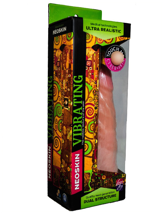 Вибромассажёр HUMAN FORM, неоскин, 48x200 мм