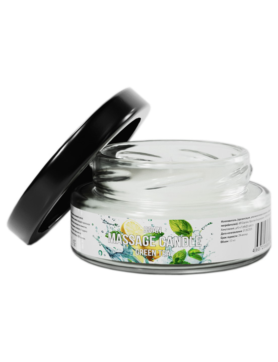 Свеча SGAN с кокосовым воском и эфирными маслами «Зеленый чай», 50 мл