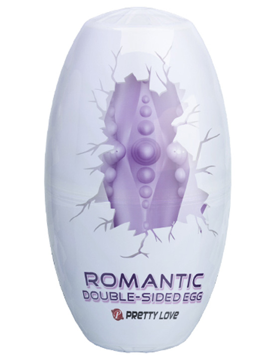 Мастурбатор-яйцо Romantic двустороннее, сиреневое, 46x86 мм