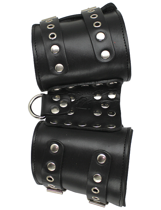 Манжеты фиксирующие, чёрные, размер универсальный