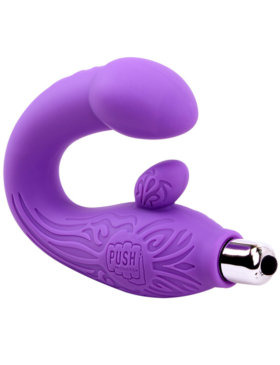 Вибромассажёр для точки G и стимуляции клитора, фиолетовый