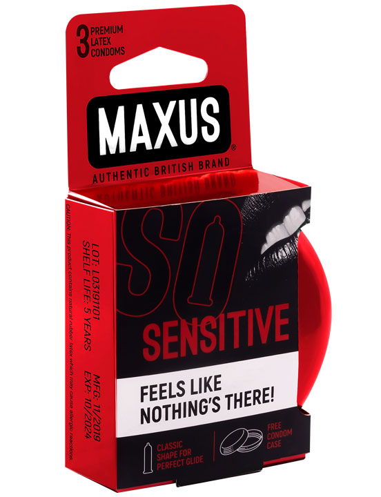 Презервативы MAXUS Sensitive, ультратонкие, 3 шт., ж/к