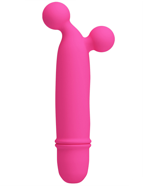 Мини-вибратор GODDARD, 10 видов вибраций, розовый, 24x118 мм