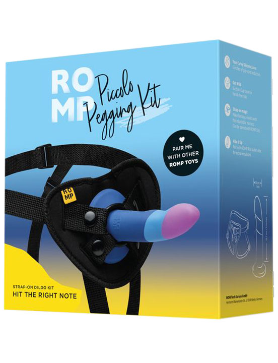 Страпон Romp Piccolo Pegging Kit: фаллоимитатор + пояс