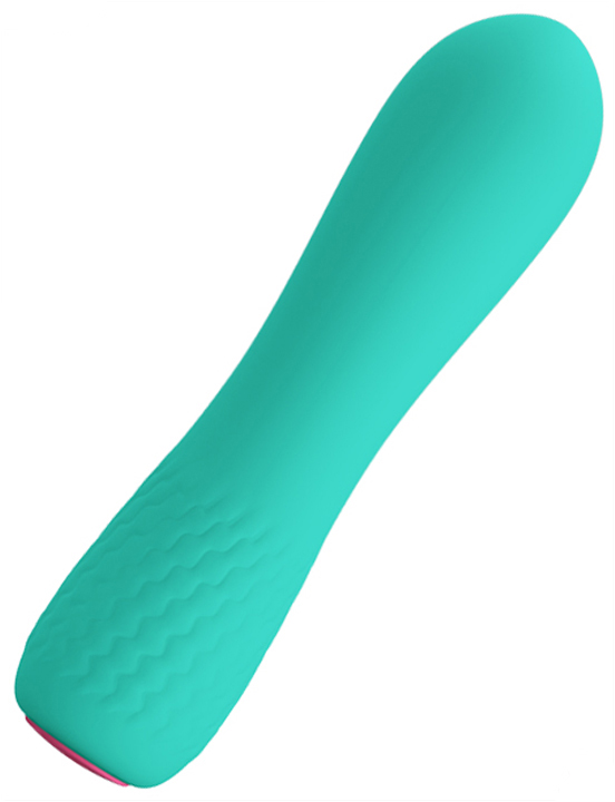 Мини-вибратор ELFIN, 12 видов вибрации, бирюзовый, 30x119 мм