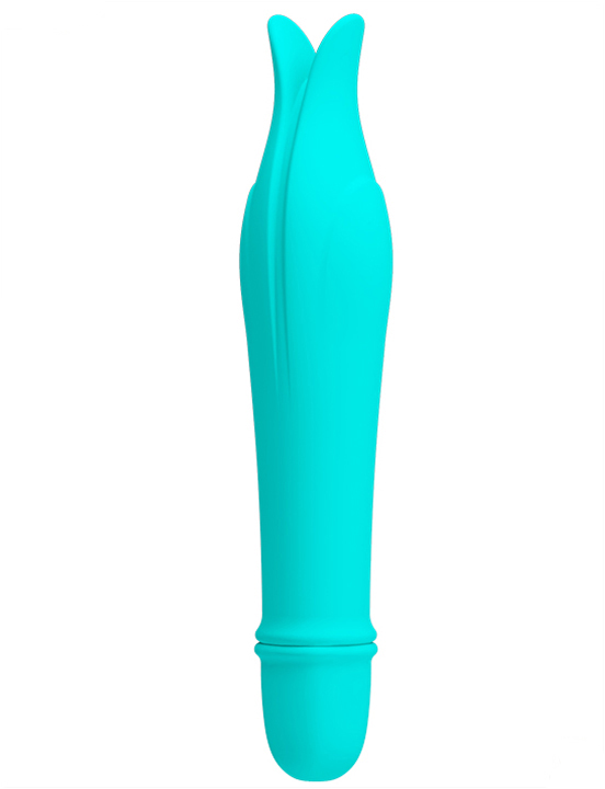 Мини-вибратор EDWARD, 10 видов вибраций, бирюзовый, 29x145 мм