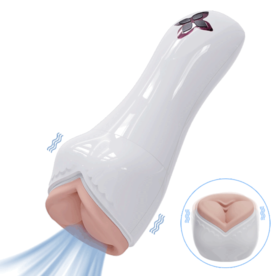 Мастурбатор Eroticon Eveflow с функцией вибрациии и звуковым сопровождением, белый