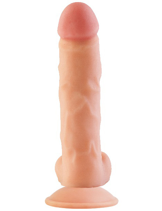 Вибромассажёр REAL Standard на присоске с пультом, 37х175 мм