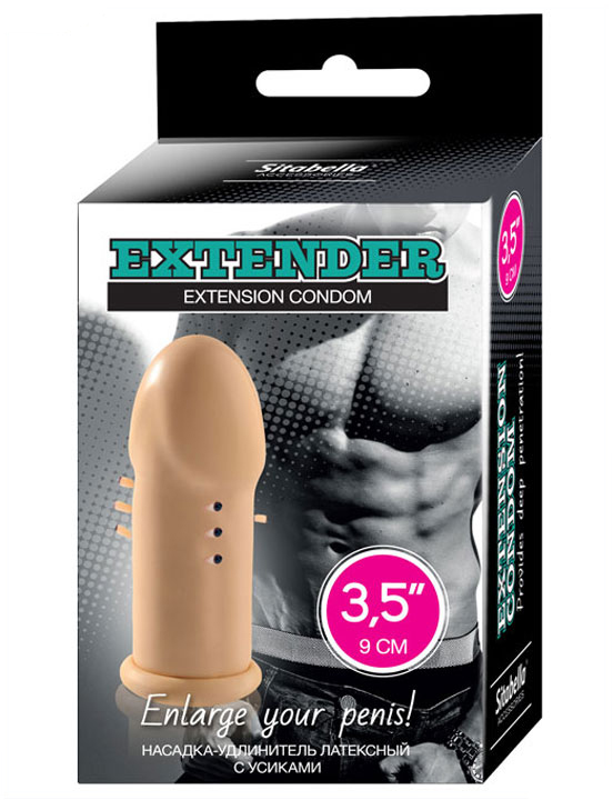 Насадка-удлинитель, с усиками, телесная, 35x90 мм