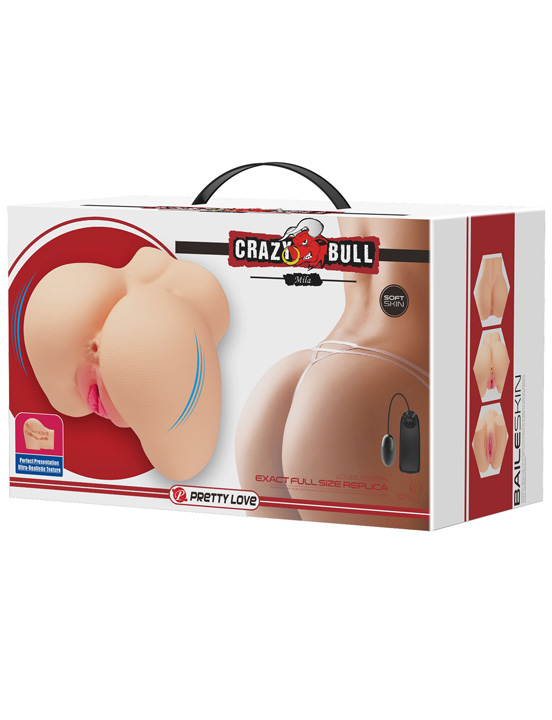 Мастурбатор Mila из серии Crazy Bull, вагина-анус с вибрацией