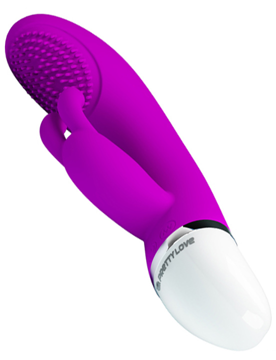 Вибратор Christ с эффектом «шаловливого пальчика», 7 видов вибрации, силикон, 36x188 мм