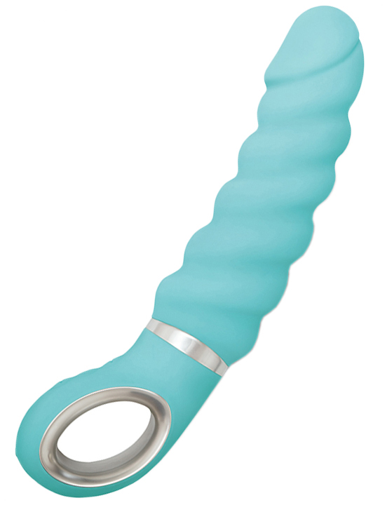 Вибратор Gjack2, бирюзовый, 37x220 мм