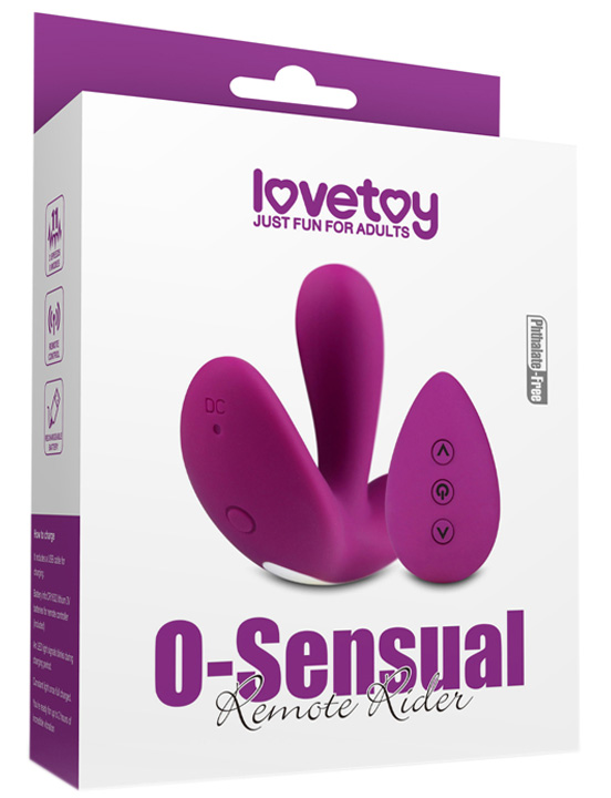 Вибромассажёр O-Sensual Remote Rider, фиолетовый