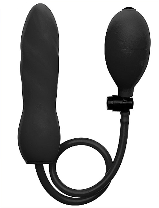 Расширитель Inflatable Twist, с грушей, чёрный, 59x130 мм