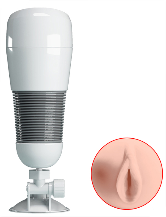 Мастурбатор Hedy в корпусе на присоске, вагина