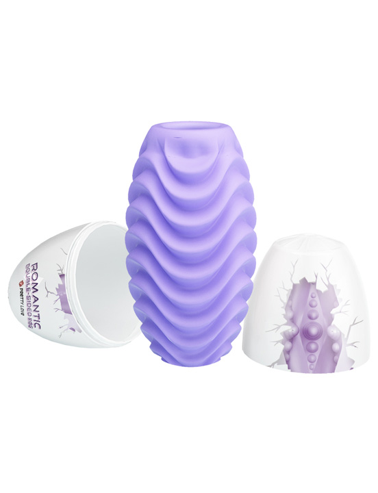 Мастурбатор-яйцо Romantic двустороннее, сиреневое, 46x86 мм