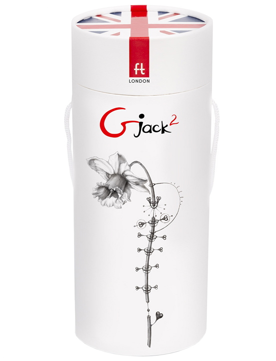 Вибратор Gjack2, бирюзовый, 37x220 мм