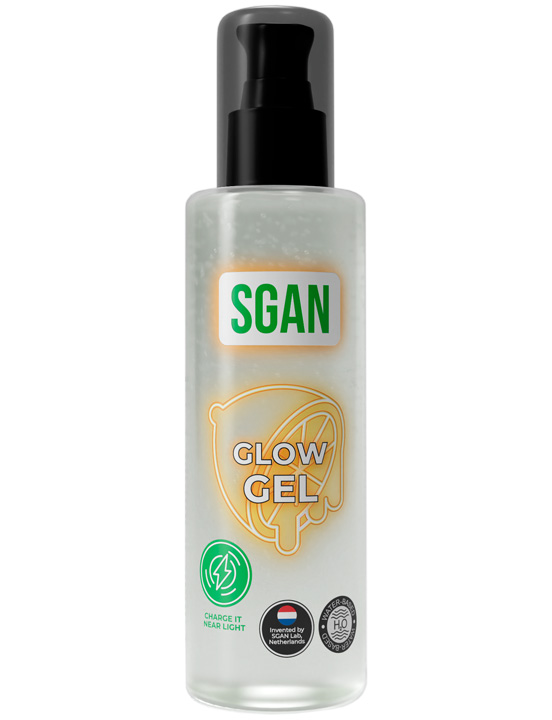 Интимный гель на водной основе SGAN GLOW GEL с эффектом свечения, 110 мл