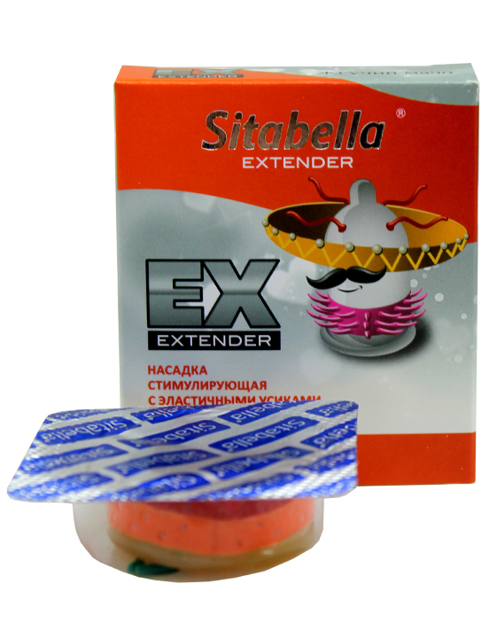 Насадка стимулирующая Extender «Жгучий мачо» с эластичными усиками