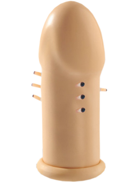 Насадка-удлинитель, с усиками, телесная, 35x90 мм