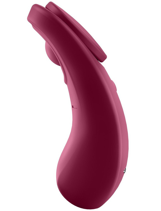 Вибромассажёр в трусики Satisfyer Sexy Secret, винно-красный