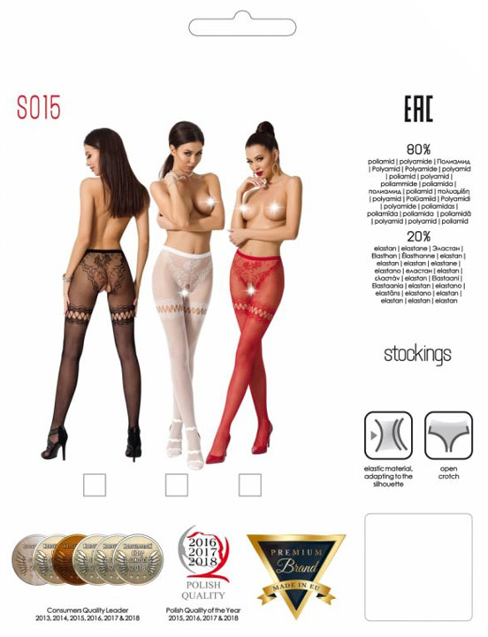 Strip Panty мелкая сетка, узор-имитация трусиков, красные, размер OS