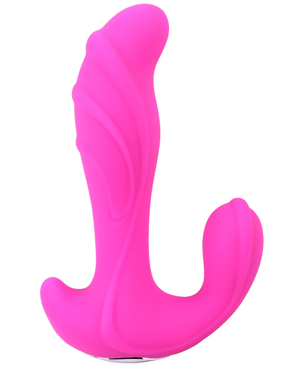 Вибратор-стимулятор для точки G и клитора, розовый