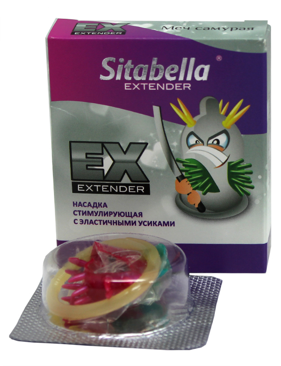Насадка стимулирующая Extender «Меч самурая» с эластичными усиками