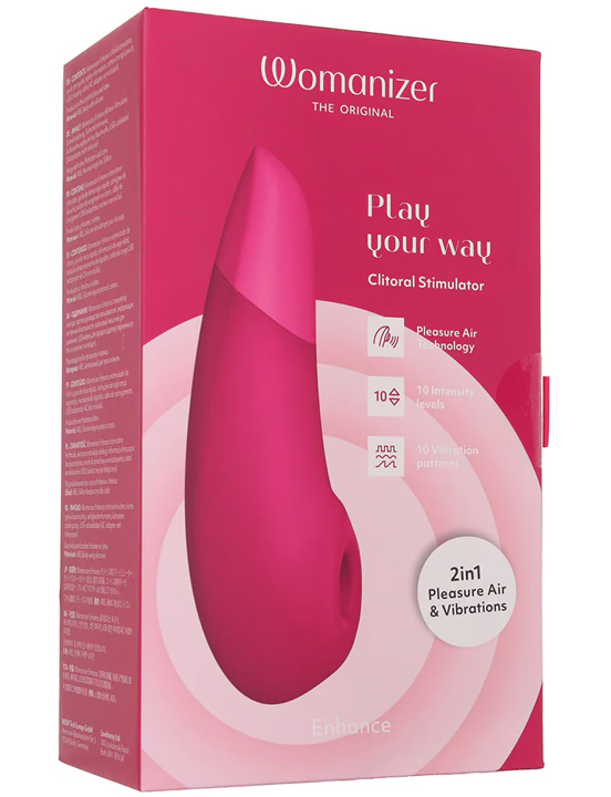 Клиторальный стимулятор Womanizer Enhance с вибрацией, розовый