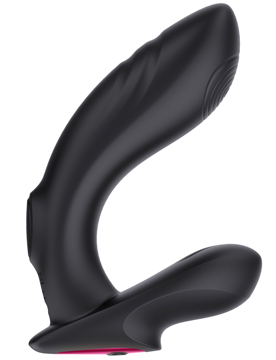 Массажёр простаты с пультом Ralf, силикон, 10+5 режимов, чёрный, 130x33 мм