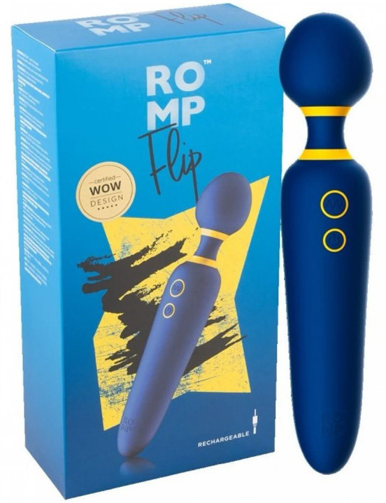 Вибромассажёр Romp Flip, синий