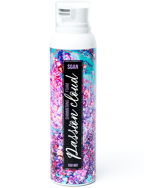 Шиммер для массажа с хрустящей пенкой Passion Cloud SGAN, 150 мл