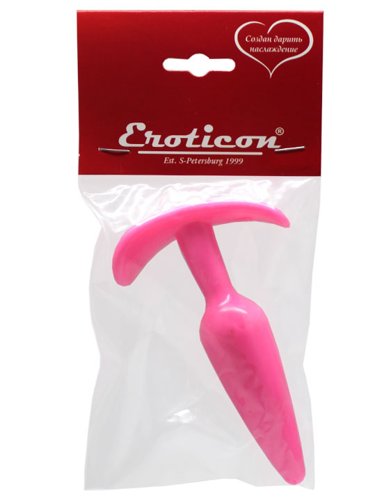 Анальная пробка для ношения, розовая, 29x120 мм