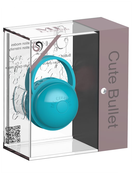 Вибратор клиторальный Cute Bullet, USB, зелёный, 46x30 мм