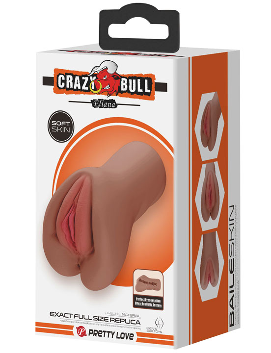 Мастурбатор Eliana ручной из серии Crazy Bull, вагина, 95x165 мм