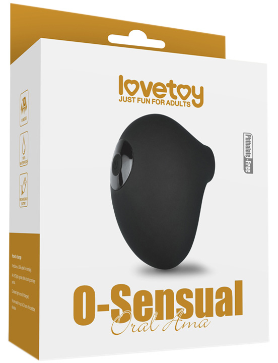 Клиторальный стимулятор O-Sensual Oral Ama, чёрный